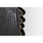 Specchio rotondo, decorazione nera 81,9x7x61 cm