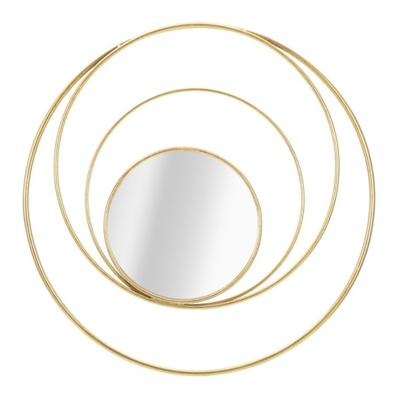 Miroir en arc en métal doré D.80 cm