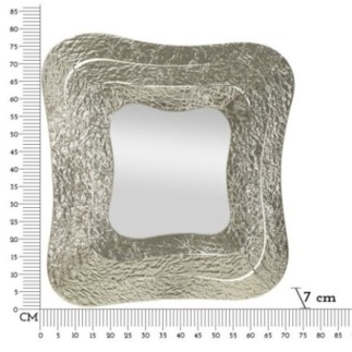 Espejo cuadrado irregular 74x7x79 cm