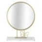Miroir rond sur socle avec papillon doré 30x9x39.5 cm