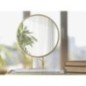 Miroir rond sur socle avec papillon doré 30x9x39.5 cm