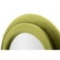 Specchio ovale irregolare con cornice verde 60x4x160 cm