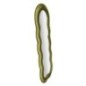 Specchio ovale irregolare con cornice verde 60x4x160 cm