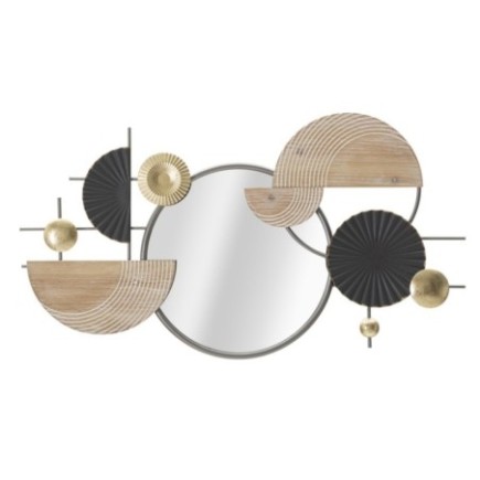 Miroir mural abstrait 90.2x5.1x50.2 cm