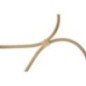 Specchio rotondo in metallo dorato 65,5x3 cm