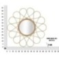 Miroir rond en métal doré 65.5x3 cm