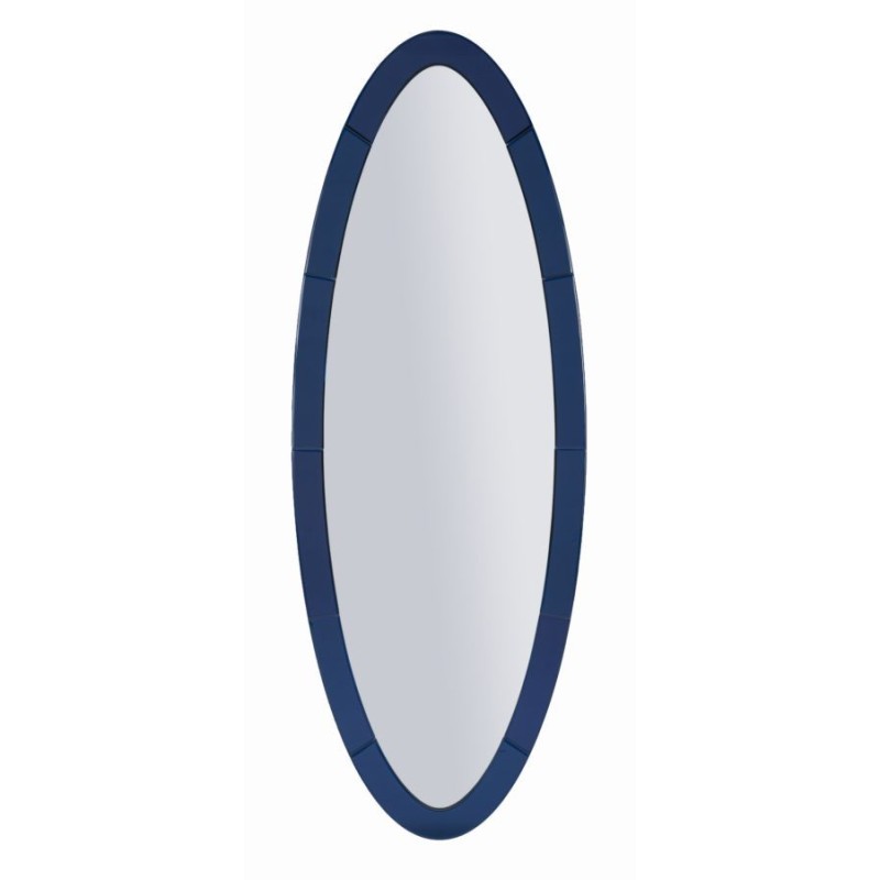 Miroir ovale à encadrement bleu 55x2x150 cm