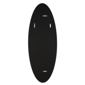 Espelho oval com moldura azul 55x2x150 cm