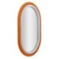 Specchio ovale con cornice arancione 60x4x90 cm