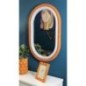 Miroir ovale à encadrement orange 60x4x90 cm