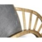 Espejo artístico de metal gris y dorado 55,9x5,7x90,8 cm