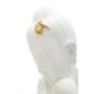 Testa di Buddha in resina bianca 21,5x13x36 cm