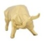 Statua di toro in resina dorata 19,5x9,9x10,6 cm