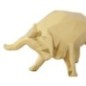 Statua di toro in resina dorata 19,5x9,9x10,6 cm