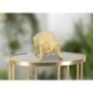 Statua di toro in resina dorata 19,5x9,9x10,6 cm