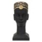 Statuetta Masai in resina nera 25x25x56 cm