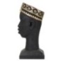Estatuilla masai de resina negra 25x25x56 cm