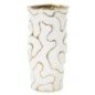 Vase en céramique blanche 12.5x25 cm