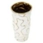 Vase en céramique blanche 12.5x25 cm