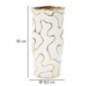 Vase en céramique blanche 12.5x25 cm