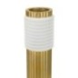 Vaso in resina dorata 15,3x13x30,5 cm