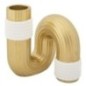 Vaso in resina dorata 10,5x10,5x12,7 cm