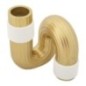Vaso in resina dorata 10,5x10,5x12,7 cm