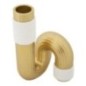 Vaso in resina dorata 10,7x10,7x18,3 cm