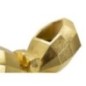 Vaso a farfalla in resina dorata 22,5x8x15 cm
