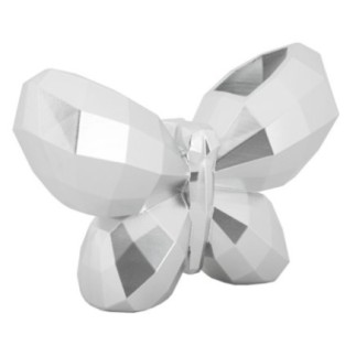 VASO BUTTERFLY SILVER CM 22.5X8X15 MIN 2