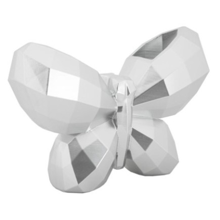 VASO BUTTERFLY SILVER CM 22.5X8X15 MIN 2