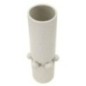 Vase boule en céramique blanche 15.5x41 cm