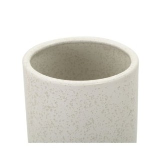 Vaso esférico em cerâmica branca, 15,5 x 41 cm