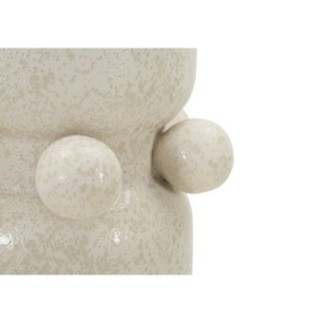 Vaso a sfera in ceramica bianca 16x28 cm
