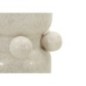 Vaso a sfera in ceramica bianca 16x28 cm