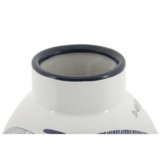 Vaso per pesci in ceramica bianca 21x31 cm