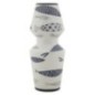 Vaso com motivo de peixe em cerâmica branca, 14 x 34 cm Vaso com motivo de peixe em cerâmica branca, 14 x 34 cm