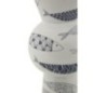 Jarrón de cerámica blanco con forma de pez 14x38,5 cm