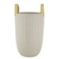 Vaso de cerâmica branca 18x25 cm Vaso de cerâmica branca 18x25 cm