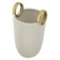 Vaso de cerâmica branca 18x25 cm Vaso de cerâmica branca 18x25 cm