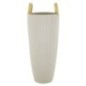 Vase en céramique blanche 18x45 cm