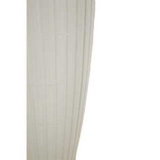 Vaso de cerâmica branca 18 x 45 cm