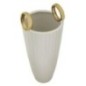 Vase en céramique blanche 18x45 cm