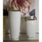 Vase en céramique blanche 18x45 cm