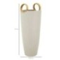 Vaso de cerâmica branca 18 x 45 cm Vaso de cerâmica branca 18 x 45 cm