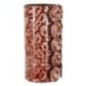 Vase coquillage en métal marron 12.5x12.5x24 cm