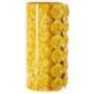 Vaso em forma de concha em metal amarelo 16x15x33 Vaso em forma de concha em metal amarelo 16x15x33