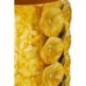 Vaso em forma de concha em metal amarelo 16x15x33 Vaso em forma de concha em metal amarelo 16x15x33