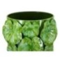 Vaso em forma de concha em metal verde 18x17,5x46 Vaso em forma de concha em metal verde 18x17,5x46