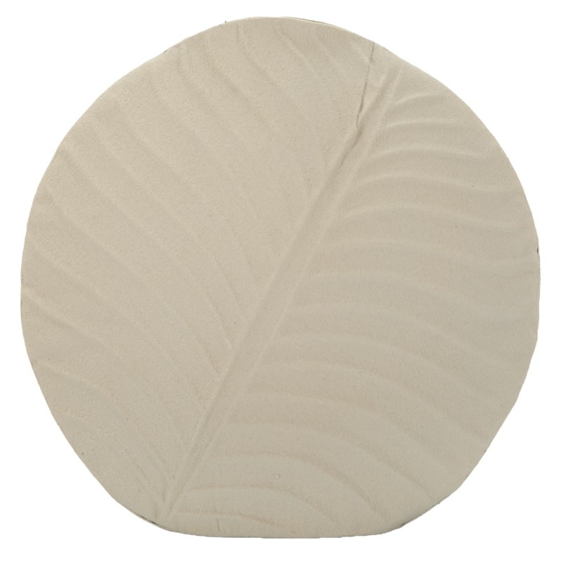 Vaso in metallo beige 32,5x13 cm